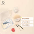ZENN.TH makeup mini portable travel soft hair blusher face repair highlight eye shadow powder brush set. 