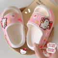Home Soft Bottom Indoor Slippers Summer Cute Hello Kitty Sanrio Joint-Name Slippers for Women. 
