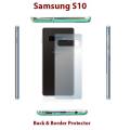 Samsung Galaxy S10 Plus Complete All Sides Borders Matte Protector Soft Skin Sheet Side Coverage For Samsung Galaxy S10 Plus. 
