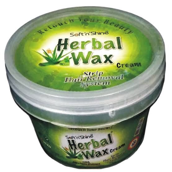 SOFT N SHINE Herbal Hair Removal Wax Cream 500g - Smooth and Silky Skin