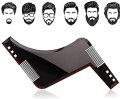 Men darhi Ka Khat Beard Shaper Beard Comb Shaping Tool Goatee Styling Template Combs Transparent for Hair Trim Beards. 