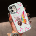 UCUC for Samsung A05S Back Cover Rainbow Butterfly Luxury Plating Lens Soft Candy Phone Case. 