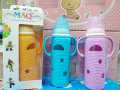 MAQ Baby Glass Feeder With Silicone Cover - 240ml / 8oz. 