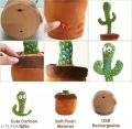 Funny Dancing Cactus Toy 120 Songs Talking Record Repeat USB Charging Child Plush Toys Birthday Present Lovely Education Gift. 