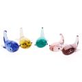 Cute Whale Shaped Crystal Glass Dip Pen Holder Sign Craft Collection Gift. 
