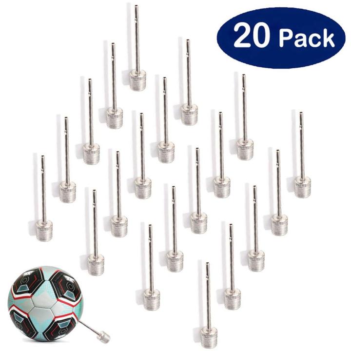 Pack of 20 - Sports Inflating Needle Pin Nozzle For Football Basketball