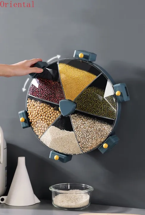 6%20compartment%20Food%20Grains%20Storage%20Grids%20Box%20Wall-mounted%20Rotate%20Storage%20-%20Image%205