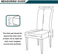 Dining Chair Covers - Pack of 6- Cotton Jersey - For Arm Less Chairs  by Knit that Fits. 