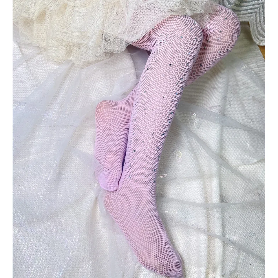 Hot Fashion Kids Fishnet Socks Rhinestone Glitter Children Baby Tights Girls Lolita Stockings Socks Accessories 1 14years Old Daraz.pk