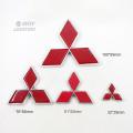 1 x ABS Mitsubishi logo car auto front rear trunk lid emblem badge sticker decal replacement Mitsubishi. 