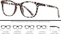 OQ Tiger Print Boga Style Computer Glasses  For Men /Women /Unisex. 