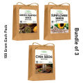 Pack Of 3 Chia Seeds + Pumpkin Seeds + Sunflower Seeds – Nutrient-Rich Superfood Blend for Health, Energy & Weight Loss. 