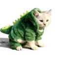 Pet Cat Clothes Puppy Dog Cat Funny Dinosaur Costume Winter Warm Plush Cat Coat Fleece Hoodies Sweater Small Dog Kitten Clothing. 