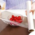 Techmanistan 1 Roll Kitchen Transparent Plastic Wrap PE Cling Film Food Storage Plastic Film Roll - 100cm x 30cm, Disposable Fruit Vegetable Plastic Film Fresh Food Storage C-ling Film. 