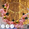 Gorgeous Happy Birthday Theme Set 1 Pcs Birthday Bunting Banner 30 Pcs Balloons 3 Pcs Foil Star 1 Pcs Fairy Light  )Birthday & Party Decorations -Birthday and Party Items. 