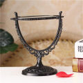 Black Butterfly Rotatable Vintage Desktop Gothic Rose Stand Compact Makeup Mirror European Style Acrylic Small Size Makeup Tools. 