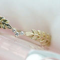 Party Ring Rice Cob Fashion Appearance Bright Luster Finger Ring. 