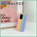 【BestGO】iPhone 12 Pro iPhone11 iPhone6 6s 7 8 Plus XS XR Pop it Fidget Push Bubble Soft TPU Phone Case Sensory Stress Reliver Toy Cover DGX. 