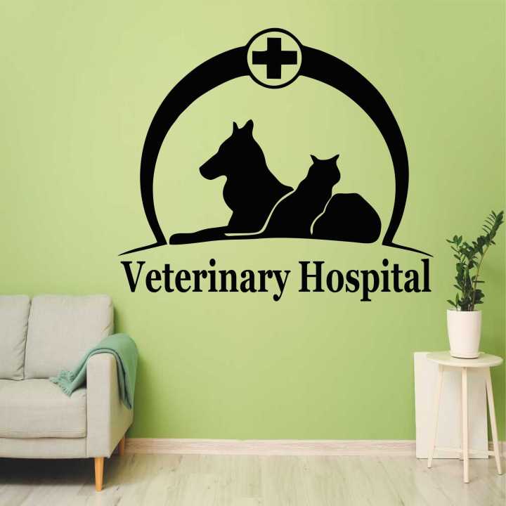 Wall%20Decal%20Stickers%20Pets%20Veterinary%20Services%20Medicine%20wall%20sticker%20Veterinary%20Clinic%20Design%20Grooming%20Salon%20wall%20window%20sticker%20ID#4861%20-%20Image%202