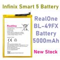 Infinix Smart 5 Battery Replacement RealOne BL-49FX Battery with 5000mAh Capacity By RealOne. 