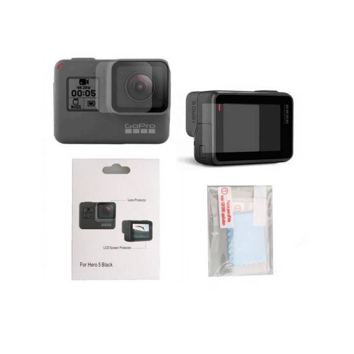 Pack Of 2 - Gopro Hero 5 6 LCD Screen And Lens Protector Guard