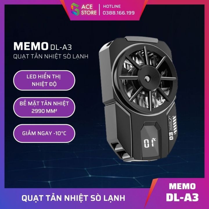 MEMO DL-A3 COOLER.FAST HEAT SINK COOLER..Temperature Monitoring.Budget