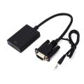 VGA to HDMI Adapter Converter Cable - Full HD 1080p with Audio Support. 