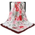 【Ready Stock】 Tudung Bawal High Quality Printed Satin Hijab Square Scarf Shawl 90CM WJ1001-07. 