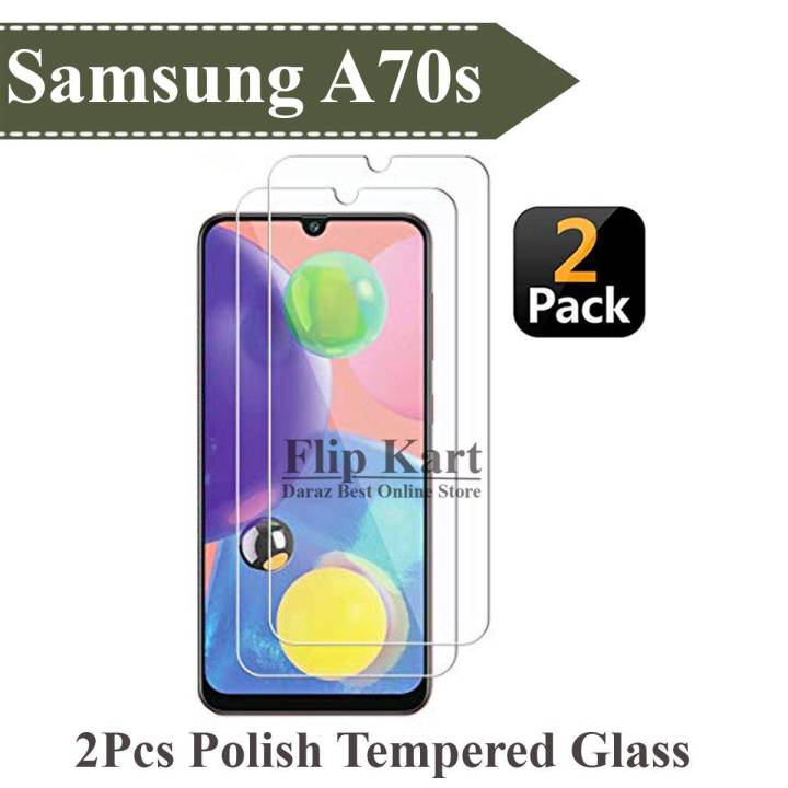 Samsung Galaxy A70s Glass Protector Tempered Polish Screen Protection For Samsung Galaxy A70s - 2Pcs