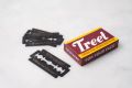 Treet Carbon Black Double Edge Steel Blades - TRBC Card 200 Blades. 
