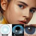 Contact Lenses Multi Color Light Blue Eye Lens Soft Eye Lenses with Solution High Quality (Select Desire Color Before Add to Cart). 