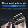 N23 TWS Bluetooth earphone fingerprint curved side cover smart touch control waterproof dual earbuds bass 3D stereo HiFi music wireless earbuds with mic. 