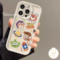 Strawberry Bear Lotso Soft Case for Redmi Redmi 12 9T A1 10C A2 10A 12C 9C NFC 9A 9 Note 11 8 12 9 10 Pro Max 10s POCO M3 X5 C55 MI 11 12 Lite Buzz Lightyear Toy Story Alien Cover. 