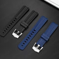 Curved End 20mm Rubber Strap for Omega Seamaster 300 Replacement Wristband Bracelet Women Men Band Waterproof Watch Accessories. 