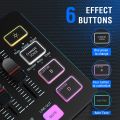 FIFINE Gaming Audio Mixer,Streaming 4-Channel RGB Mixer with XLR Microphone Interface,for Game Voice,Podcast,AmpliGame SC3. 