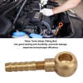 10mm Turbo Banjo Fitting Bolt, M14x1.5mm To 3/8 10mm Length Turbine Water Cooling Fluid Banjo Connector Bolt for Car for Air Fuel Delivery. 