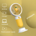 AnDyN Mini Fan Strawberry Avocado Handheld Portable Fan USB Rechargeable Fan with Phone Holder Function for Student Dormitory Office Desktop or Outdoor Fan. 