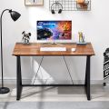 Computer Desk Laptop Stand, Computer Stand with K-Shape Design Modern and Best suited for Online Work and Study Desk Small Writing Desk Wood and Metal Table Simple Style K Study Desk Work Laptop Workstation. 