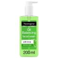 NEUTROGENA - Oil Balancing Facial Wash, Lime, For Oily Skin, 200ml. 