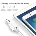 Car USB Charger Quick Charge 3.0 QC 3.0 2.0 Fast Charging Adapter Dual USB Car-Charger For All Mobiles White. 