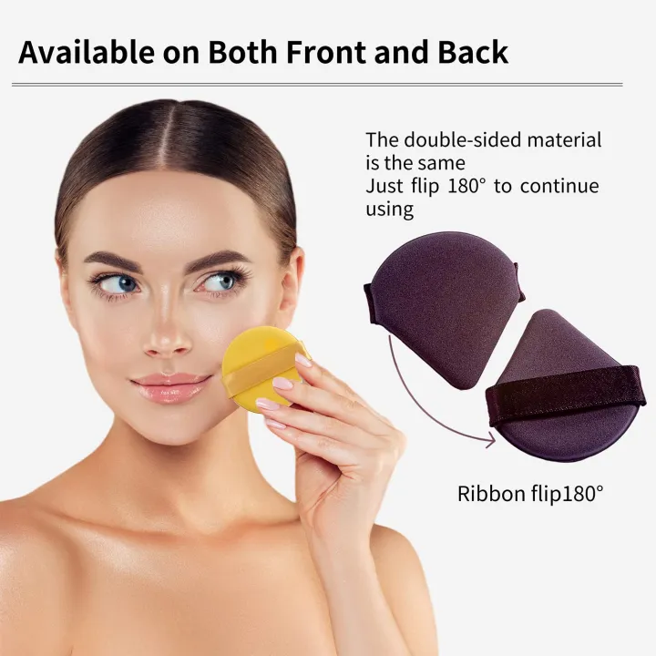 FANTZEI%206%20Pieces%20Mini%20Powder%20Puff%20Face%20Soft%20Makeup%20Puff%20Velour%20Cosmetic%20Foundation%20Blender%20Sponge%20In%20Different%206%20Colors%20Beauty%20Makeup%20Tools%20-%20Image%204
