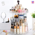YM TRADERS High Quality 360° Rotating Makeup Organizer Stand - Acrylic Cosmetic Organizer Cosmetic Holder - Bathroom Accessories By Threads & Treads Spinning Cosmetic Storage Box Large Space Cosmetic Kit. 