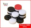 Carrom Board Pieces - Coins - Goti - Set of 19 Pieces of Plastic Stone Size 1 - Black and White. 