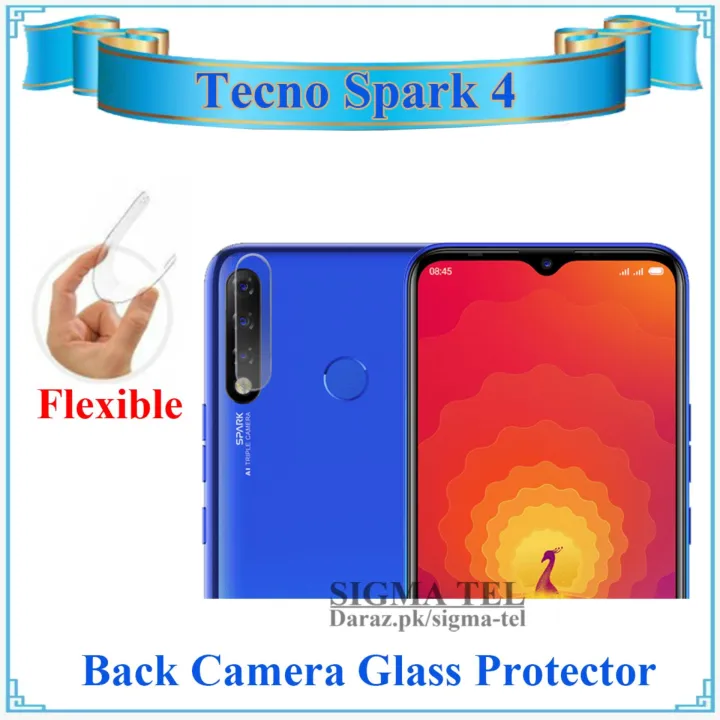 Tecno%20Spark%204%20Camera%20Flexible%20Gorilla%20Glass%20Protector%20Transparent%20-%20Image%203