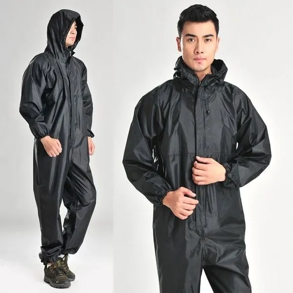 Waterproof%20Fashion%20Conjoined/Dangri%20Full%20Body%20Over%20Rain%20Coat%20Suit%20and%20oil%20proof%20dust%20proof%20for%20outdoor%20activities%20Random%20Colour%20-%20Image%204
