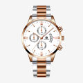 Men's Fashion Watches Luxury Round Dial Quartz Wrist Waterproof Watch Men Business Casual Calendar Clock. 