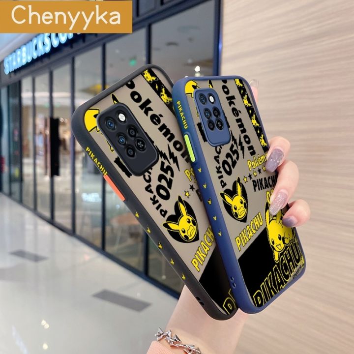 chenyyka%20For%20Infinix%20Note%2010%20Pro%20Infinix%20Note%2010%20Pro%20NFC%20Case%20Fashion%20Case%20Fashion%20Cool%20Pikachu%20Pattern%20Thin%20Shockproof%20Frosted%20Transparent%20Hard%20Cases%20Silicone%20Back%20Cover%20-%20Image%203