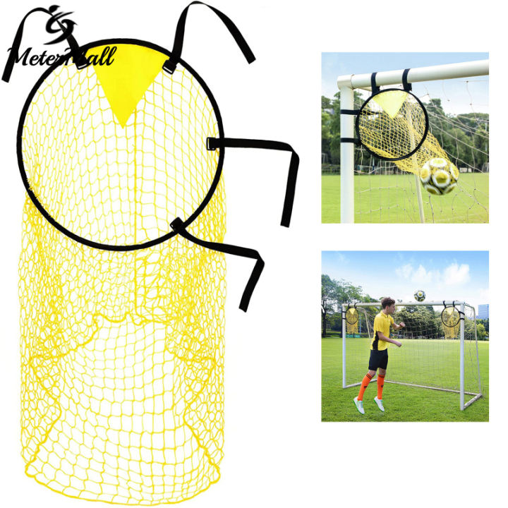 MeterMall 1PC/2PCS Football Goal Target Net Top Football Goal Accessories With Frame Cross Corner Accessories 45 x 60 Cm