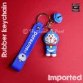 Cartoon character / action figure rubber keychain for kids (girls and boys) - Stitch, Dinosaur, Sponge bob, Spoofy, Doremon, Chilli, Cow, Bear cone. 