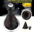 5-Speed Car Gear Shift Knob Cover Central Control Gear Head with Dust Cover for Suzuki Swift 2005-2010 SX4 2007-2013. 